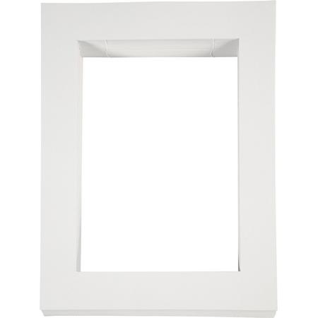 Passepartout lijsten, afm 28,5x37 cm, wit, A4, 100 stuks