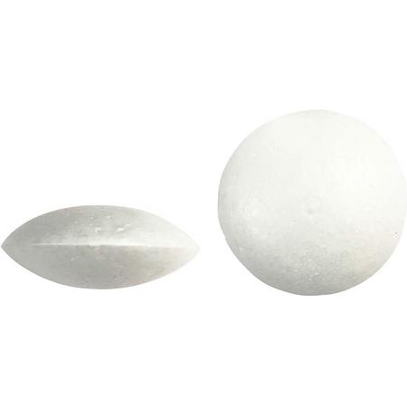 Styropor ballen, d: 7,5 cm, 100 stuks
