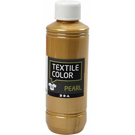 Textile Color, goud, pearl, 250 ml