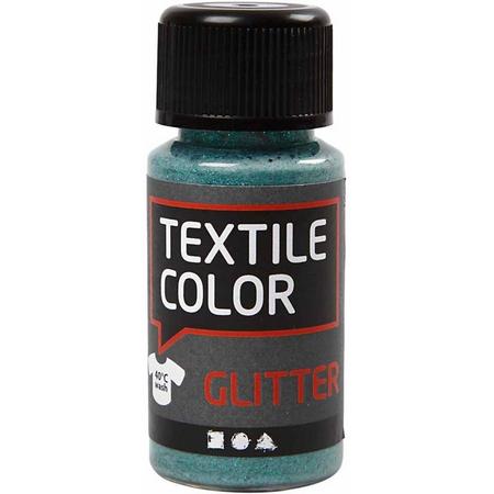 Textile Color, groen, glitter, 50 ml