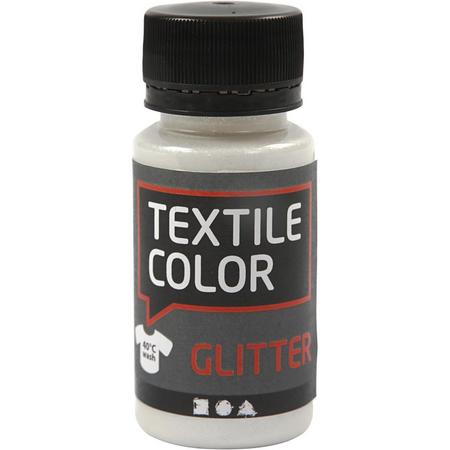Textile Color, transparant, glitter, 50 ml