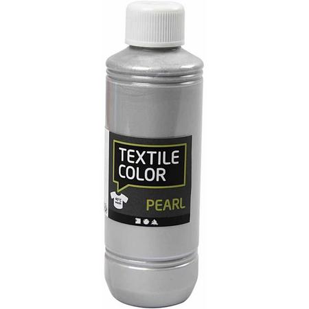 Textile Color, zilver, pearl, 250 ml