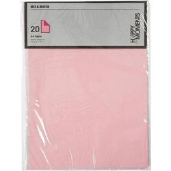 structuurpapier 21 x 29,7 cm 20 stuks roze