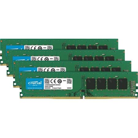 32GB Kit (8GBx4) DDR4 2666 MT/s (PC4-21300) CL19 SR x8 Unbuffered DIMM 288pin