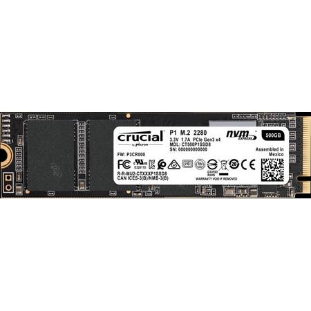 Crucial P1 500 GB PCI Express 3.0 M.2