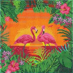 Crystal art Fancy Flamingos