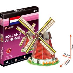 3D Puzzel Holland Molen 20Dlg.