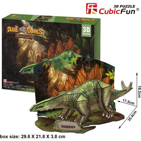 3D puzzel DINO STEGOSAURUS dinosaurer  dinosaurier