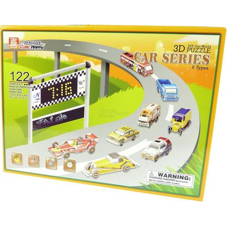 Cubic Happy - 3D Puzzel - Car Series - 122 pieces Spielzeug Autos