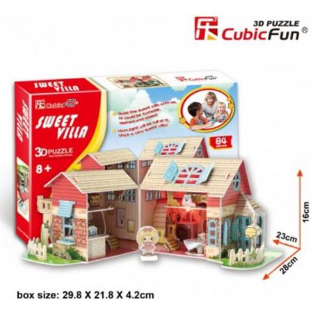 Cubicfun kids - Sweet villa - 3D puzzel poppenhuis
