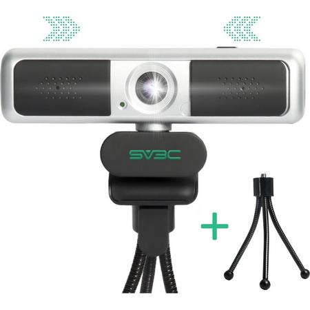 Webcam voor PC met USB en Microfoon- Full HD 1080P- Geschikt voor Windows & Mac- Incl. Cover & Tripod