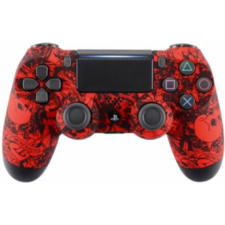 Red Skull - Custom Sony PlayStation PS4 Wireless Dualshock 4 V2 Controller