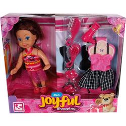 Cute Girl Speelset Joyful Shopping Meisjes 11 Cm Roze 6-delig