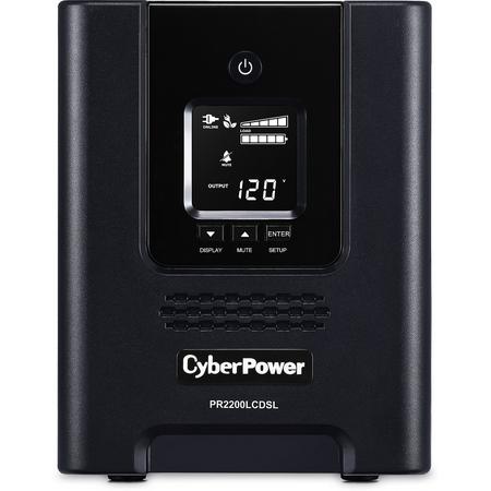 CyberPower PR2200ELCDSXL UPS Line-Interactive 2200 VA 1980 W 9 AC-uitgang(en)