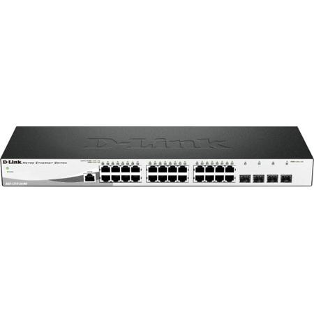 D-Link DGS-1210-28/ME Beheerde netwerkswitch L2 Gigabit Ethernet (10/100/1000) 1U Zwart netwerk-switch