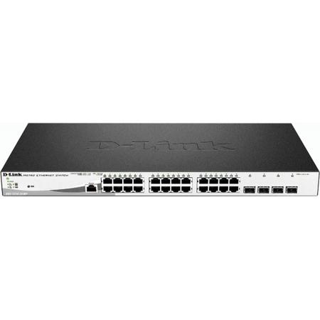 D-Link DGS-1210-28MP Beheerde netwerkswitch L2 Gigabit Ethernet (10/100/1000) Power over Ethernet (PoE) 1U Zwart, Grijs netwerk-switch
