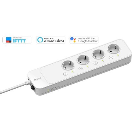 Wi-Fi Smart Power Strip- Remote access from anywhere you have the internet- Multi-devices (4 devices at maximum) on/offwith the free mobile app