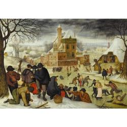 Kunst puzzel Pieter Breugel de Jonge - Winter (1000)