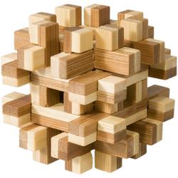 Puzzel - IQ puzzel - Bamboe - Magische blokken - 8.7x7.0x8.7cm