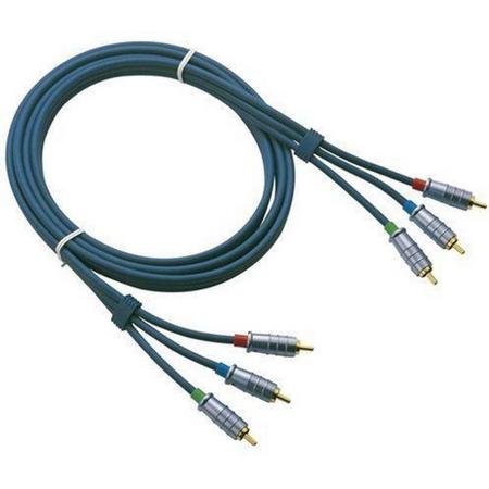 DAP Audio DAP Kabel, 3 x Tulp/RCA - 3 x Tulp/RCA, 6 mm, 150 cm Home entertainment - Accessoires