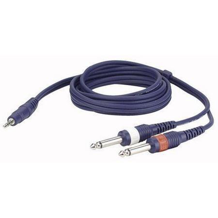 DAP Audio DAP kabel, Mini Jack stereo - 2 x Jack mono, 150cm Home entertainment - Accessoires