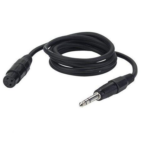 DAP Audio DAP kabel, XLR female - Jack male stereo, zwart, 1,5 meter Home entertainment - Accessoires