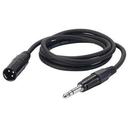 DAP Audio DAP kabel, XLR male - Jack male stereo, zwart, 1,5 meter Home entertainment - Accessoires
