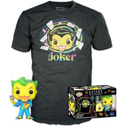 Funko Batman Verzamelfiguur & Tshirt Set -XL- DC Comics POP! & Tee Box Joker Blacklight Zwart