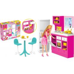 Poppenhuis – Poppenhuis poppetjes – Linda’s keuken set – Poppenhuizen – Poppenhuis meubels - Poppenhuis accessoires - Barbie huis – Droomhuis – Dreamhouse