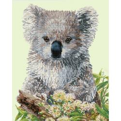 DIAMOND DOTZ Koala & Eucalypus Blossom - Diamond Painting - 17.942 Dotz - 51x41 cm