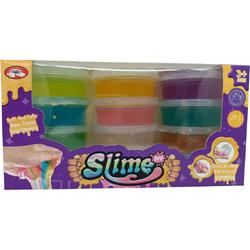 Slime - Slijm - 12 Potjes - Squishy - Putty - Helder Gekleurde Slime