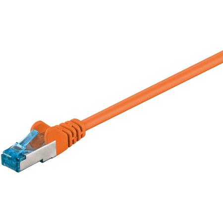 DSIT Netwerkkabel Cat6a SSTP/PIMF 0,50m oranje