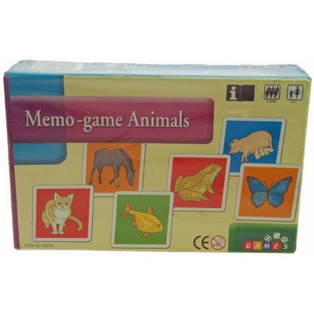 Spel memo dieren