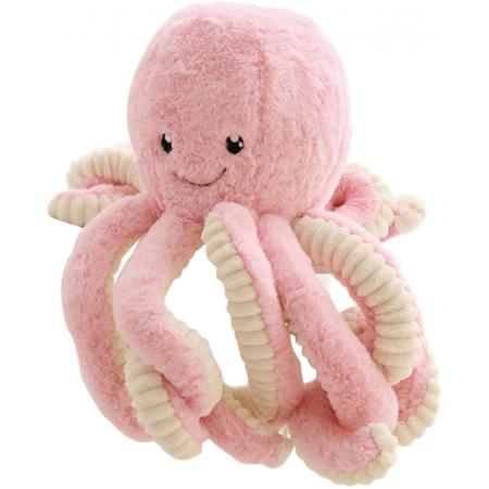 DW4Trading® Knuffel octopus roze 18cm