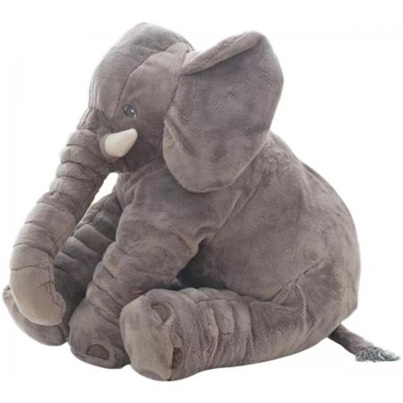 DW4Trading® Knuffel olifant grijs 40 cm