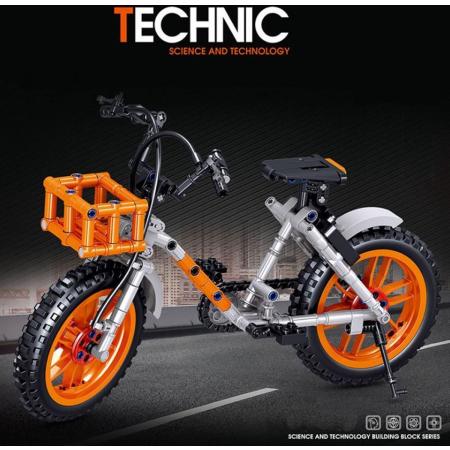 DW4Trading® Mountainbike fiets oranje 318 stuks technics Lego compatibel