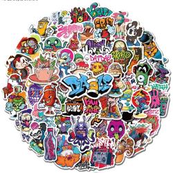 Daily Essentialz Graffiti Art Stickers - Skate stickers - Skateboard Stickers - Graffiti Stickers - Stickers - Stickers volwassenen - Stickers Kinderen - Bullet Journal Stickers - Stickers Laptop - 50 stuks