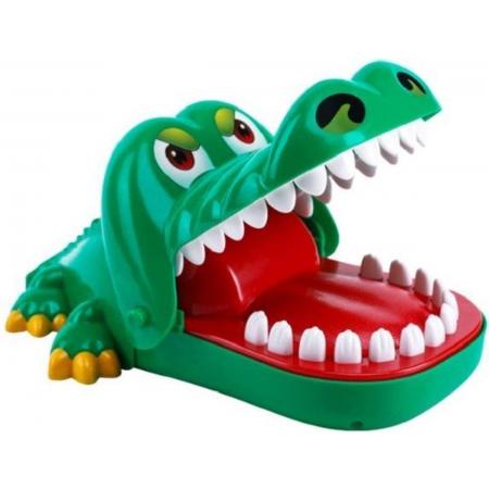 Spel Bijtende Krokodil – Krokodil met Kiespijn – Krokodil Tanden Spel - Tandarts - Party Spel - Gezelschapsspel - Drankspel - Shot spel - Groene Krokodil