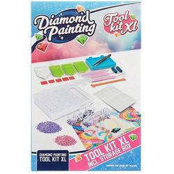 Diamond Painting - Tool Kit XL - Opbergdoos - Daimond Painting Accessoires - 3 Pen - 5x Wax - Accessoirespakket - 13x20cm