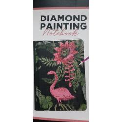 Diamond painting - notebook/ 15x21 cm / flamingo