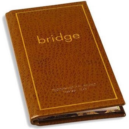 Dal Negro Bridge Kaartspel Scoreboekje 70 Paginas Leer Bruin