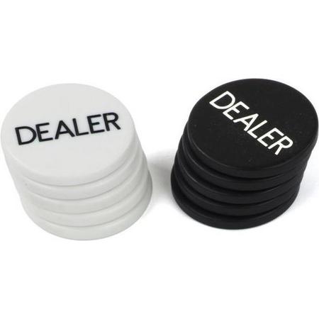 Dal Negro Dealerchips Poker 5 Cm Wit/zwart 10 Stuks