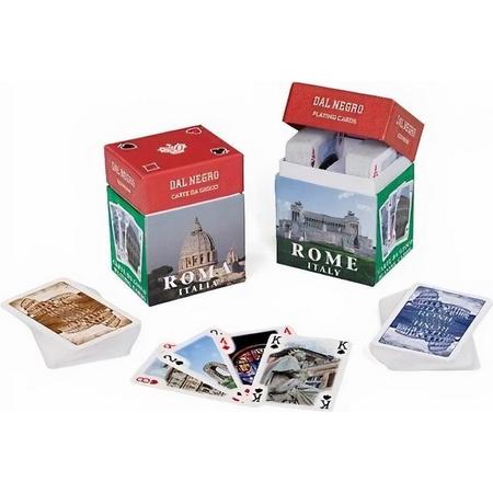 Dal Negro Mini-speelkaarten Souvenir Rome Karton 110-delig