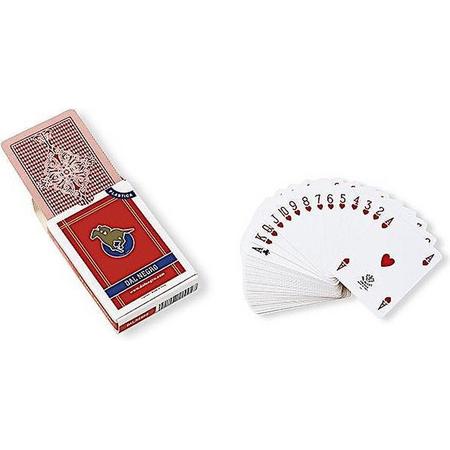 Dal Negro Speelkaarten 8,8 X 6,3 Cm Pvc Rood 55-delig