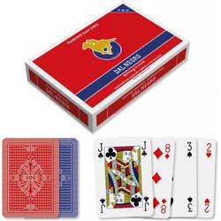   Speelkaarten Pvc Blauw/rood 3 Stuks