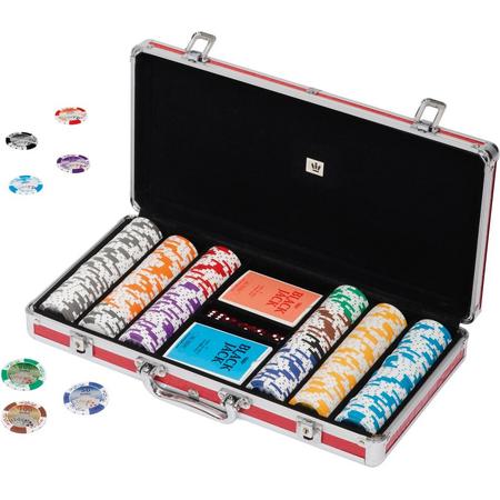 POKERSET 43MM OVERSIZED EURO CHIPS 300 chips