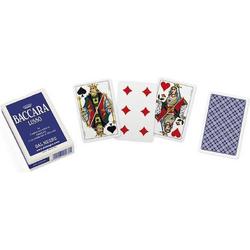 kaartspel Baccara Lusso 5,8 cm karton blauw/wit 54 stuks