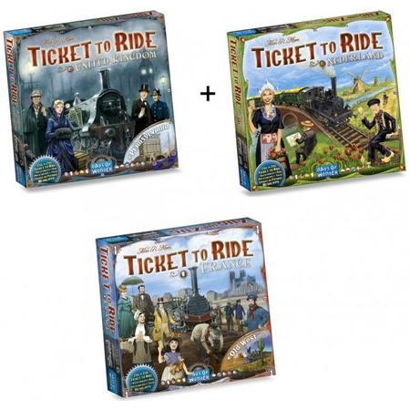 Spel - Ticket to Ride - Ultieme Uitbreidingsset - Map Collection - Europa 3 stuks