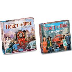 Ticket to Ride Spellenbundel - 2 stuks - Uitbreidingen - Londen & Azië