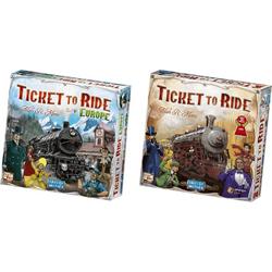Ticket to Ride Spellenbundel - Bordspel - 2 stuks - Basisspellen - USA & Europa